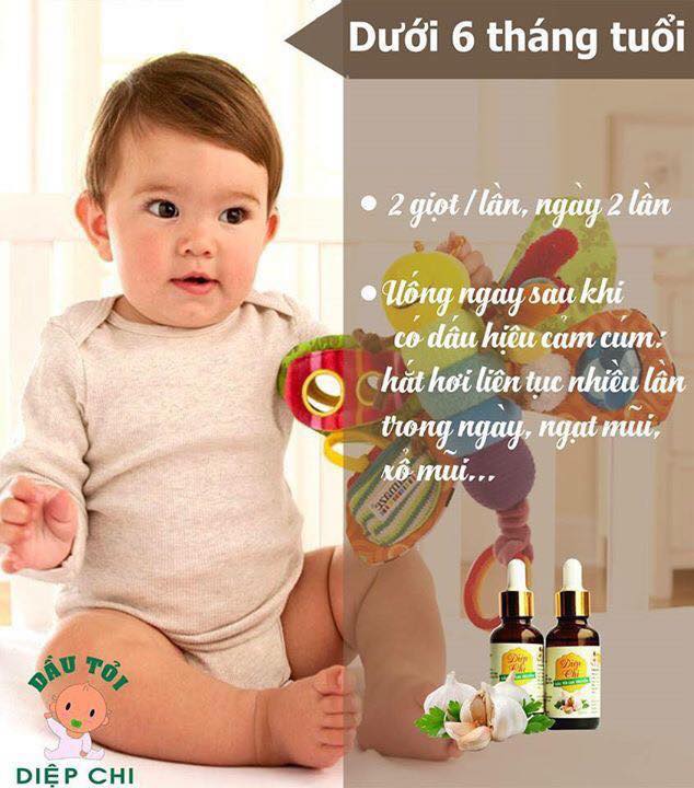 trị sổ mũi cho bé dưới 6 tháng tuổi